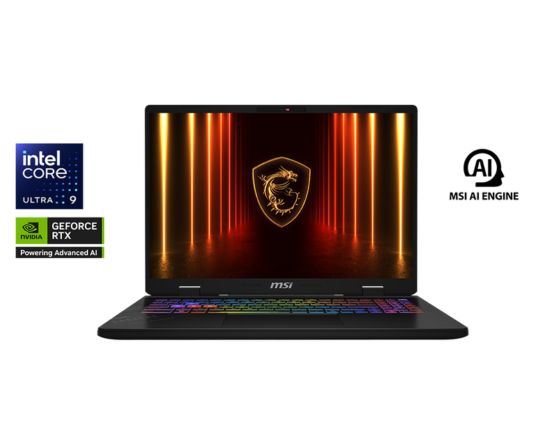 MSI Crosshair 16 HX AI D2XWFKG-038SG 16" QHD+ 240Hz Gaming Laptop Intel Core Ultra 9 32GB 1TB