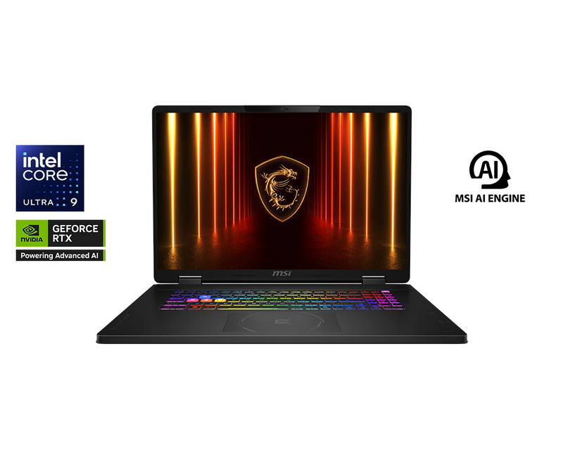 MSI Crosshair 18 HX AI A2XWFKG-037SG 18" QHD+ 240Hz Gaming Laptop Intel Core Ultra 9 275HX RTX 5060 32GB 1TB