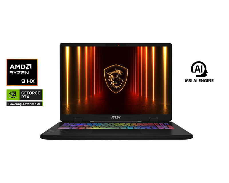 Crosshair A16 HX D8WFKG-033SG 16" QHD+ 240Hz Gaming Laptop AMD Ryzen 9 16GB 1TB