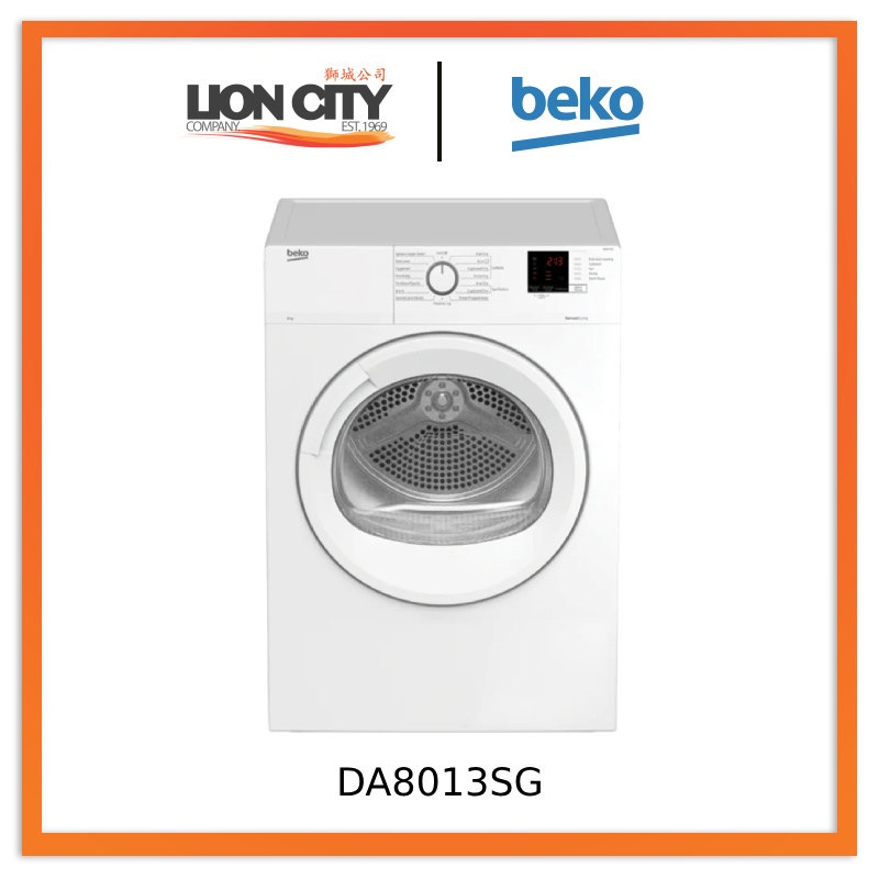Beko DA8013SG 8kg Vented Dryer