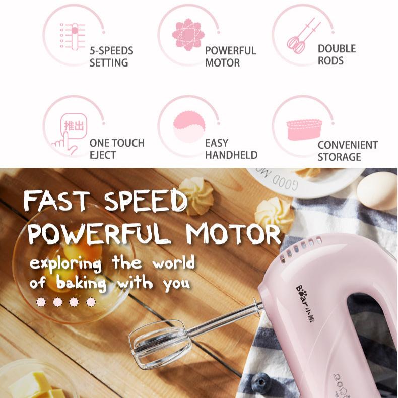 Bear 5-Speed Hand Mixer DDQ-A01G1