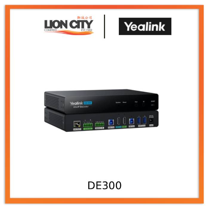 Yealink DE300 AVoIP Decoder for AV ONE "Contact for Price"