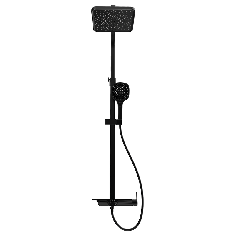 Rubine RSC-DECKOS-F4-BK Rainshower Column Matte Black