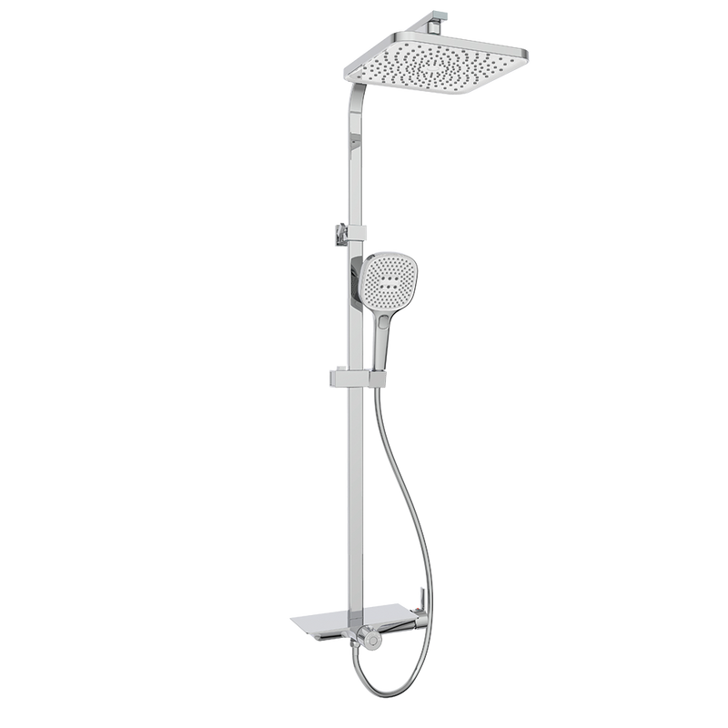 Rubine DECKOS RSC-DECKOS-F4-CH Rainshower Column Chrome
