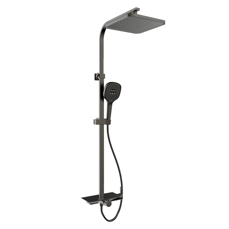 Rubine RSC-DECKOS-F4-GM Rainshower Column Gun Metal