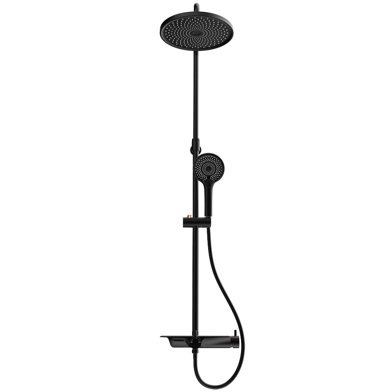 Rubine RSC-DECKOS-U2-BK Rainshower Column Matte Black