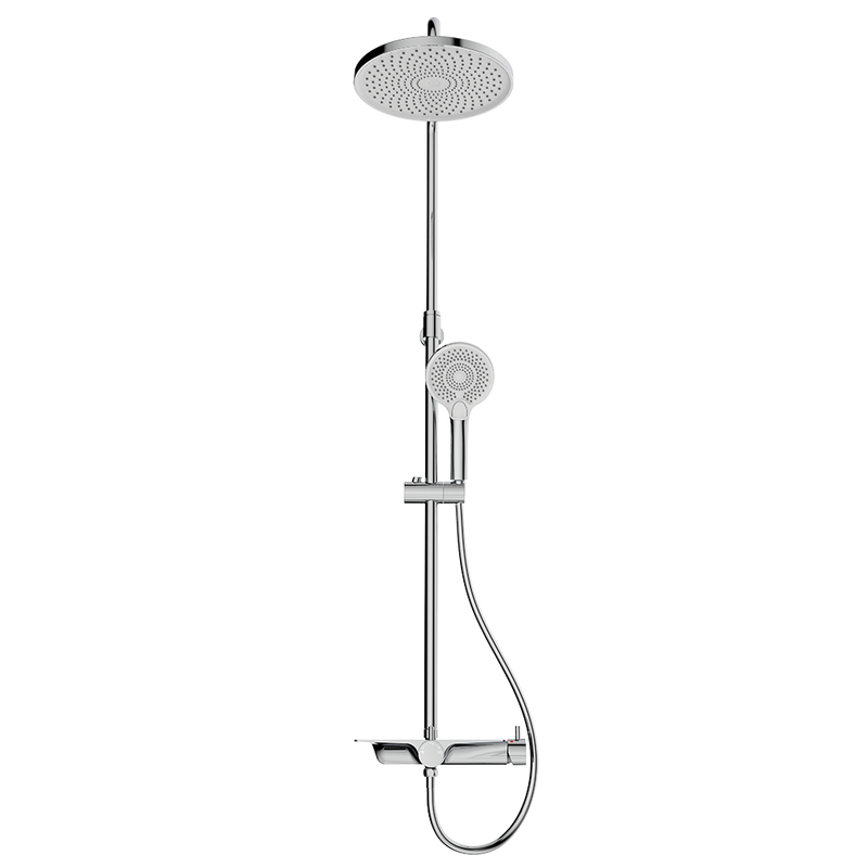 Rubine RSC-DECKOS-U2-CH Rainshower Column Mixer Chrome