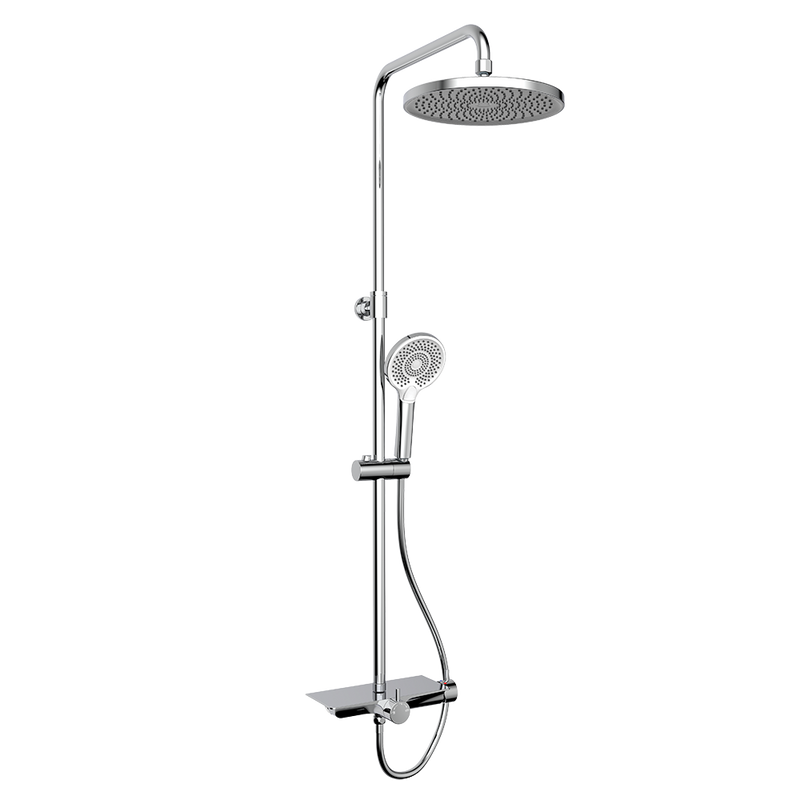 Rubine RSC-DECKOS-U2-CH Rainshower Column Mixer Chrome