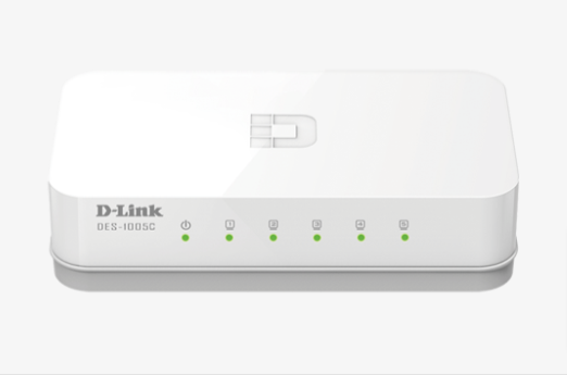 D-Link DES-1005C 5-Port 10/100 Mbps Unmanaged Desktop Switch