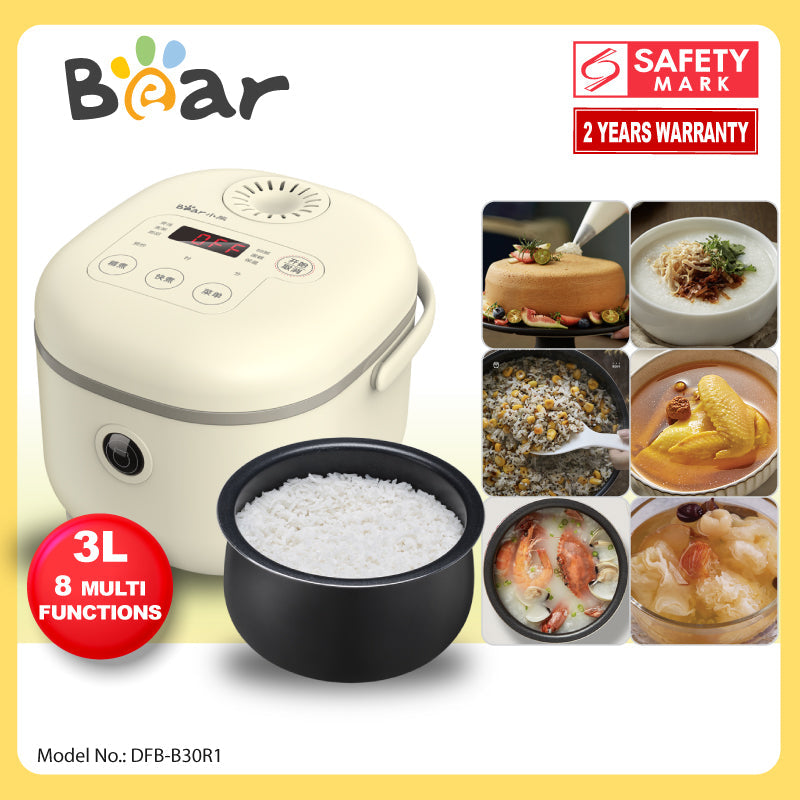 Bear 8-in-1 Digital Multi-Function Rice Cooker DFB-B30R1
