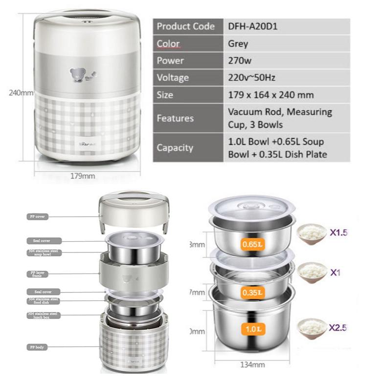 Bear 2.0L Electric Multi Pot DFH-A20D1