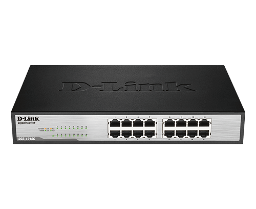 D-Link DGS-1016C 16-Port Gigabit Unmanaged Switch