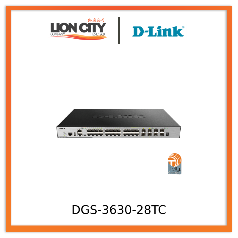 D-Link DGS-3630-28TC 28-Port Layer 3 Stackable Managed Gigabit Switch