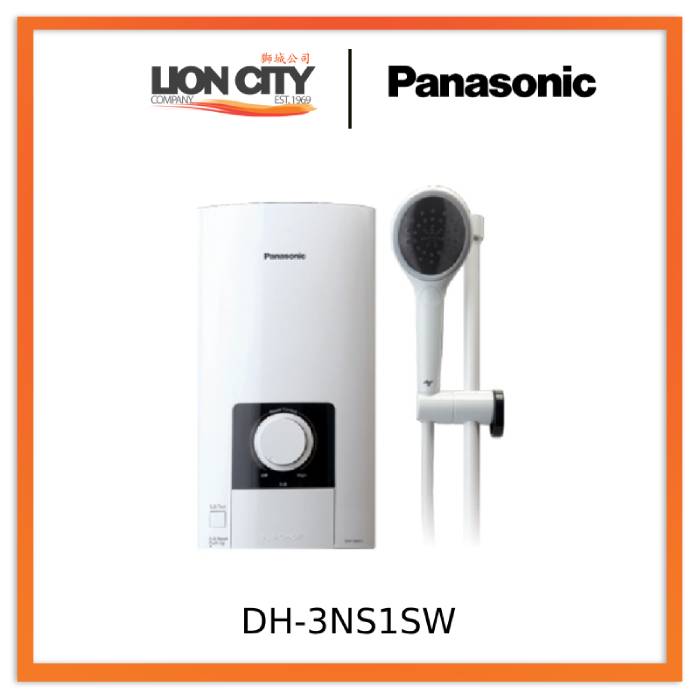 Panasonic Luxury Electric Water Heater DH-3NS1SW (White)