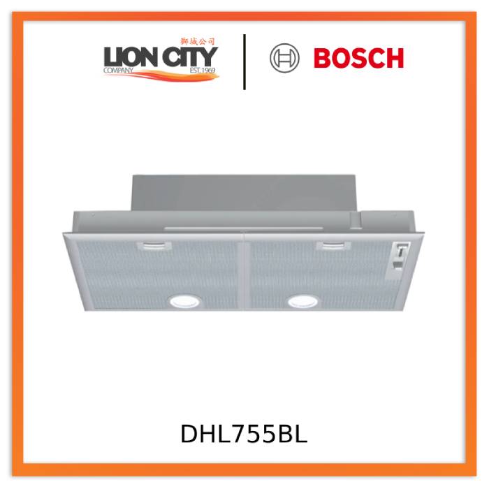 Bosch DHL755BL Series 4 canopy cooker hood 75 cm Silver metallic