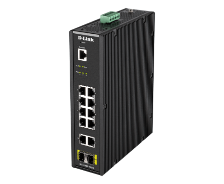 D-Link DIS-200G-12SW 12-Port Gigabit Smart Managed Industrial Switch-Wide Temp "PRE-ORDER ONLY"