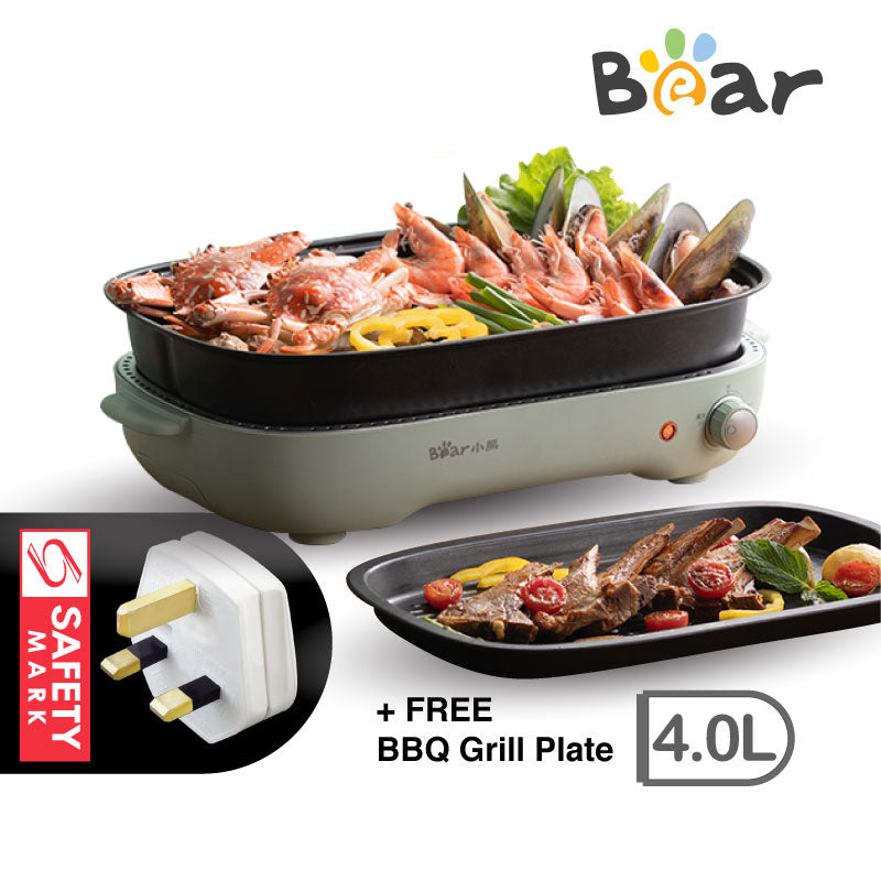 Bear 2-in-1 Steamboat Multi Cooker DKL-D12Z4
