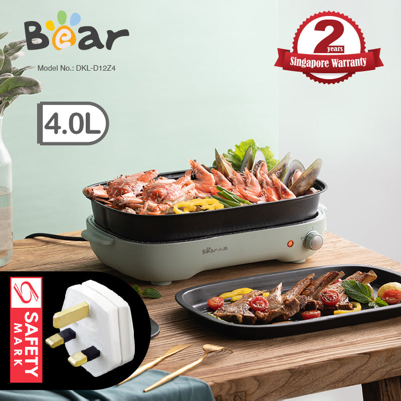Bear 2-in-1 Steamboat Multi Cooker DKL-D12Z4
