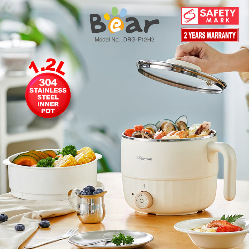 Bear 1.2L Multi Cooker & Food Steamer DRG-F12H2
