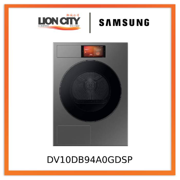 Samsung DV10DB94A0GDSP Bespoke AI 10kg Heat Pump Dryer