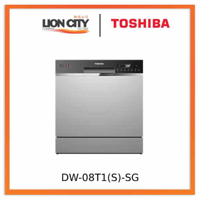 Toshiba DW-08T1(S)-SG Tabletop Dishwasher - Silver