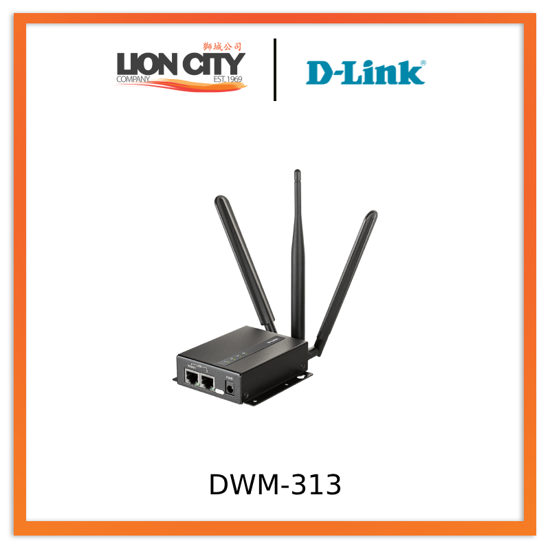 Routeur D-Link DWM-313 4G LTE M2M Gigabit Ethernet Wi-Fi 4