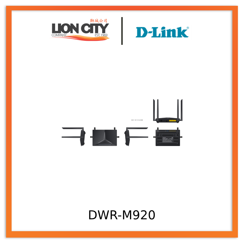 D-Link DWR-M920 (2022) N300 4G LTE Router