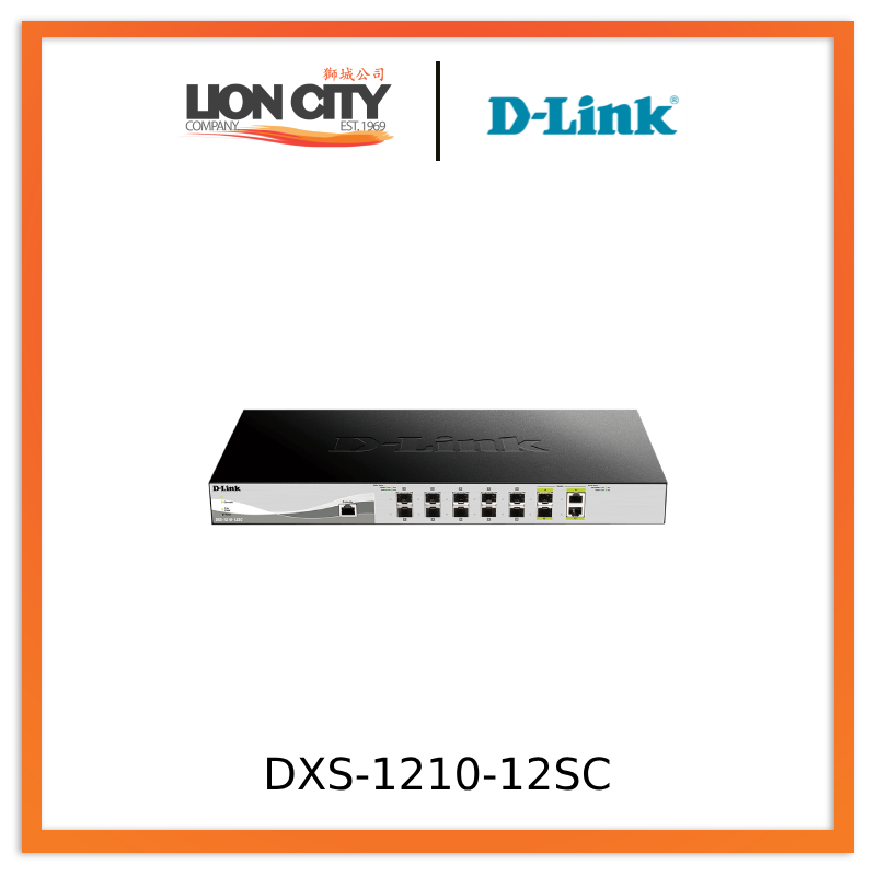 D-Link DXS-1210-12SC 10 Gigabit Smart Managed Fiber Switch "PRE-ORDER ONLY"