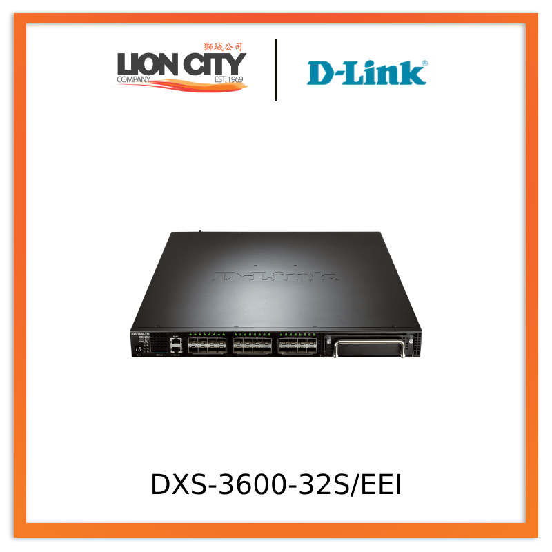 D-Link DXS-3600-32S/EEI 24-Port Layer 3 Stackable 10G Fiber Managed Switch