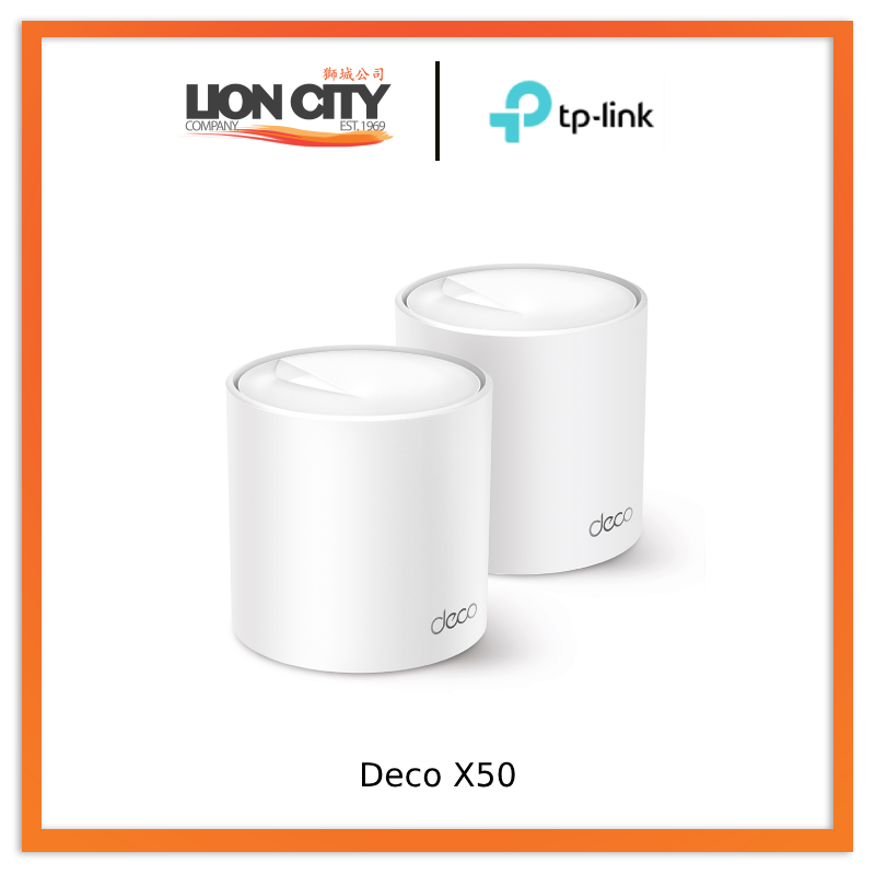 TP-Link Deco X50 AX3000 Whole Home Mesh WiFi 6 System (2-Pack)