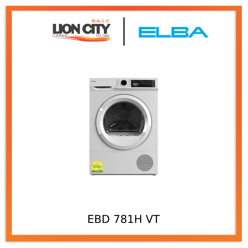 Elba EBD 781H VT 7kg Heat Pump Dryer