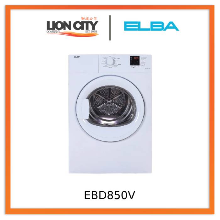 Elba EBD 850 V 8kg Air Vented Dryer EBD850V