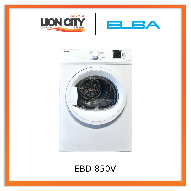 Elba EBD 850V 8kg Air Vented Dryer