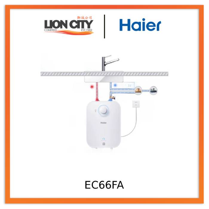 Haier EC66FA/EC1122-FCW Mini Under-Sink Storage Water Heater Fast Heating