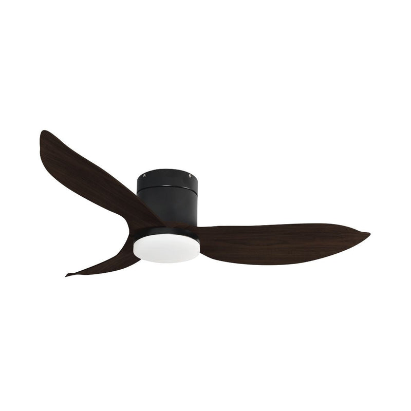 EuropAce Acestar 121.9 cm 3-Blade Ceiling Fan (Black / Darkwood)