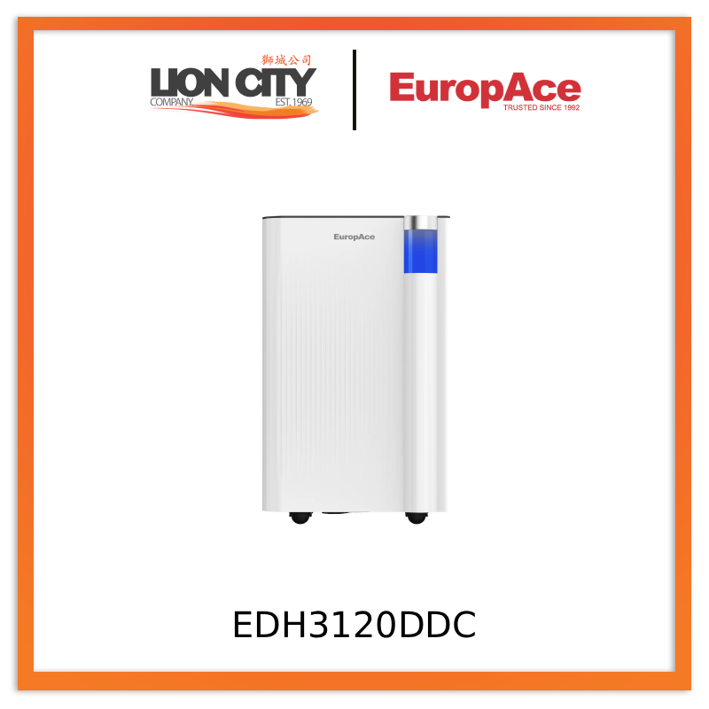 EuropAce EDH3120DDC 12L DC Dehumidifier + Laundry Dryer Lower Noise Level