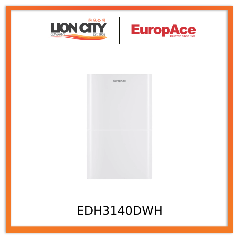 EuropAce EDH3140DWH 14L Smart Dehumidifier + Standalone HEPA Air Purifier + Laundry Dryer (3-in-1) [Pre-Order]