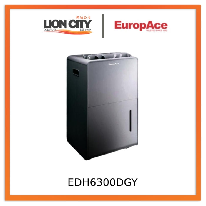 Europace EDH6300DGY 5-IN-1 30L Dehumidifier + HEPA Air Purifier