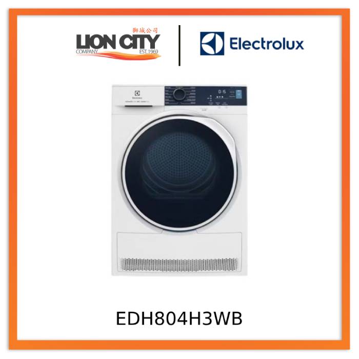 Electrolux EDH804H3WB 8kg UltimateCare 300 heat Pump Dryer