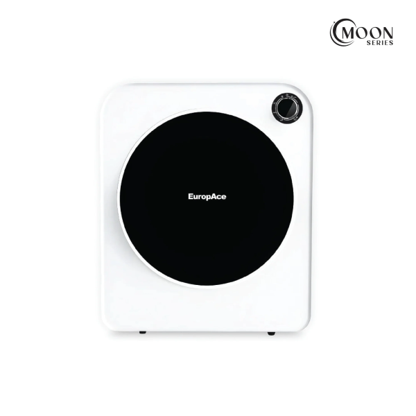 EuropAce EDY3500EMWH Moon Series 5KG Compact Dryer 99.99% Sterilization, Plug & Use