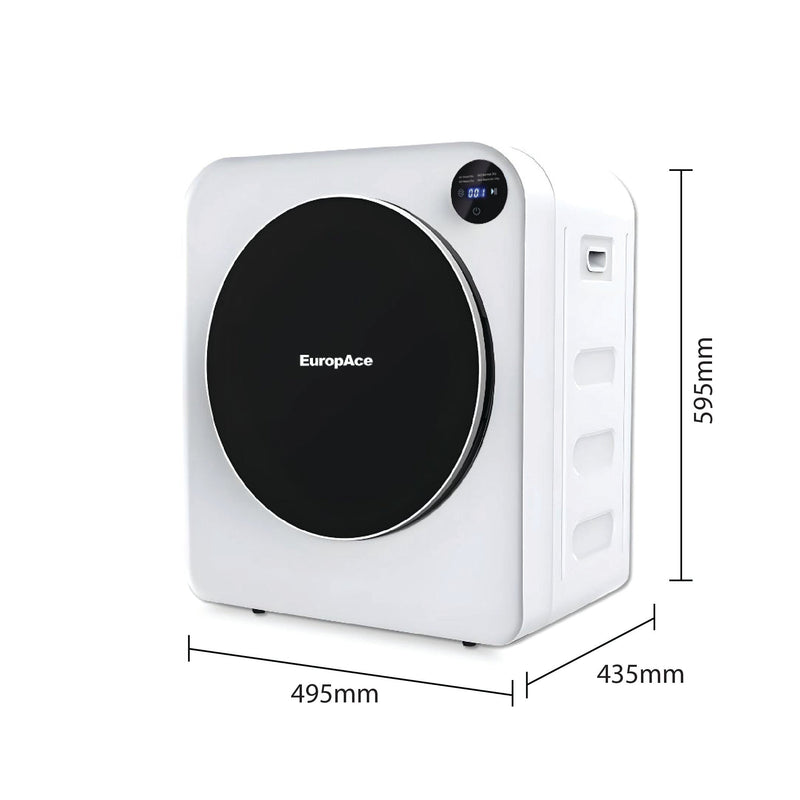 EuropAce 5kg Compact Clothes Dryer EDY3501EDWH
