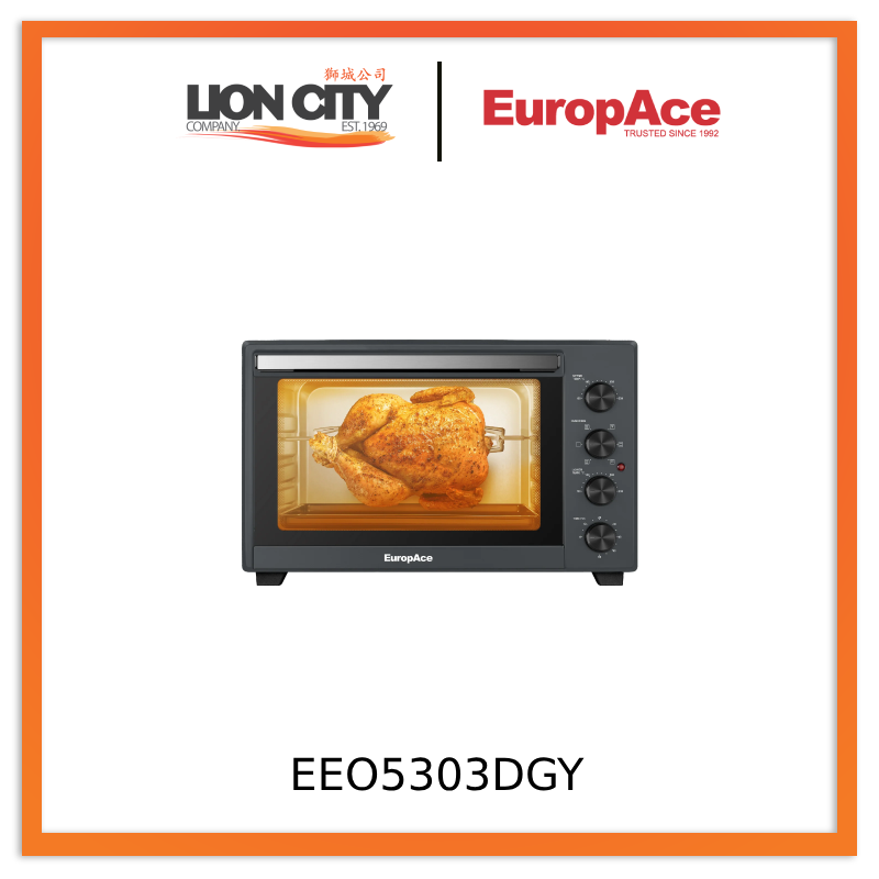 Europace EEO5303DGY 30L Electric Convection Oven with Rotisserie