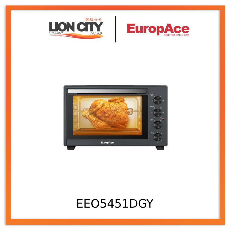 Europace EEO5451DGY 45L Electric Convection Oven with Rotisserie