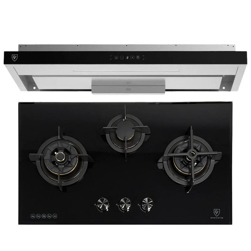 EF 90cm Hood and 88cm Hob Package EFCH9214A EFH9734WTVGB