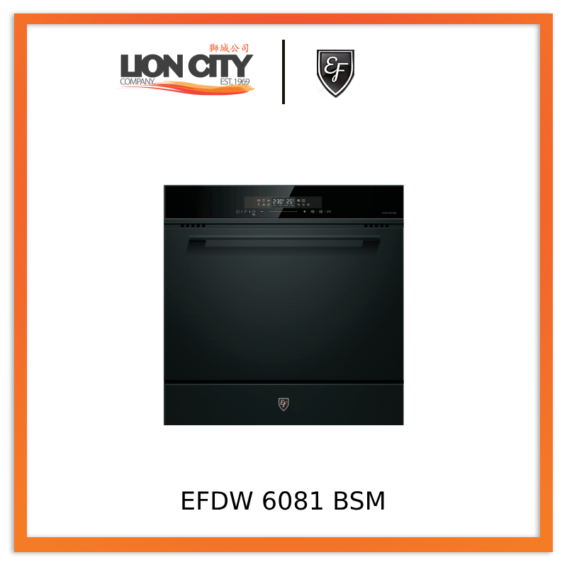 EF EFDW 6081 BSM 60CM Built-in Dishwasher