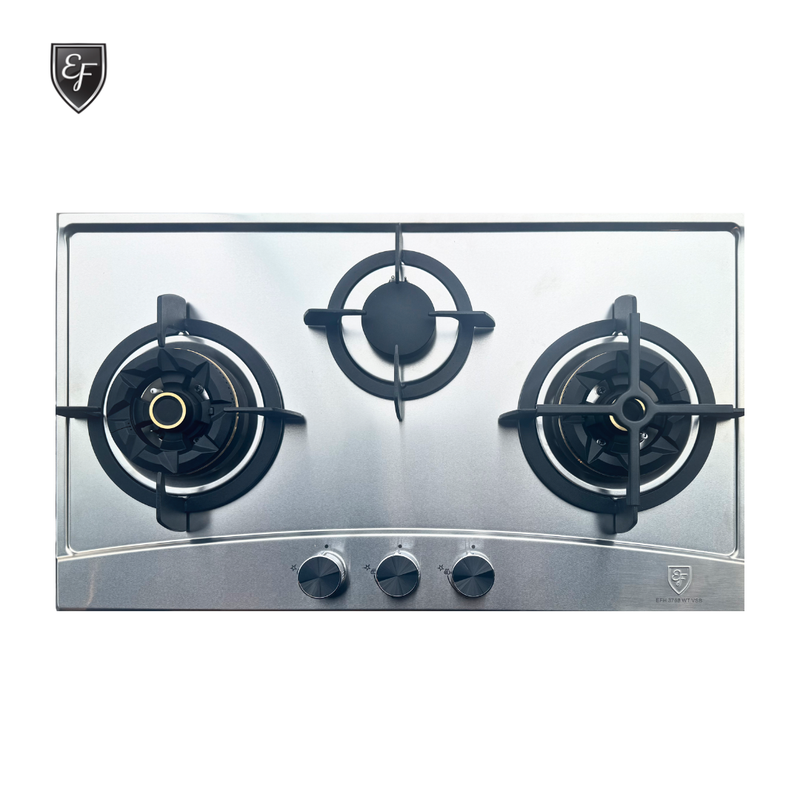 EF 86cm 3 Burners Stainless Steel Gas Hob EFH 3977 WT VSB