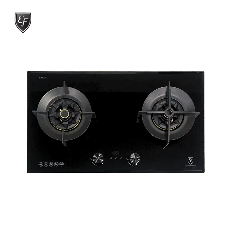 EF 78cm 2 Burners Glass Gas Hob EFH 7628 WT VGB