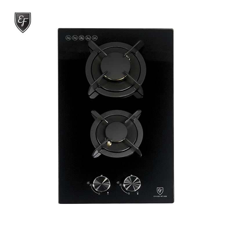 EF 31cm 2 Burners Glass Gas Hob EFH 3221 WT VGB