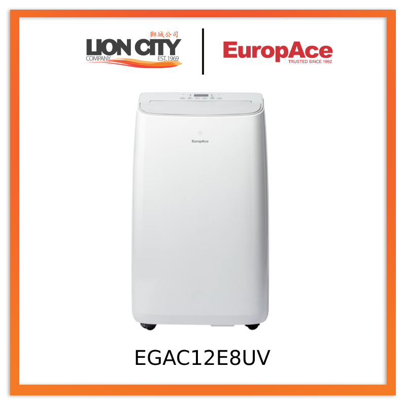 EuropAce EGAC12E8UV 12,000 BTU 4-IN-1 Smart Air Purifying Green Portable Aircon