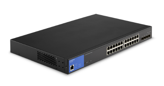 Linksys LGS328MPC-EU 24-Port Managed Gigabit PoE+ Switch with 4 10G SFP+ Uplinks 410W